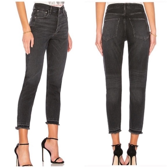 AGOLDE Jamie Straight Jeans in Void Black Style#A077-842 - Picture 2 of 11